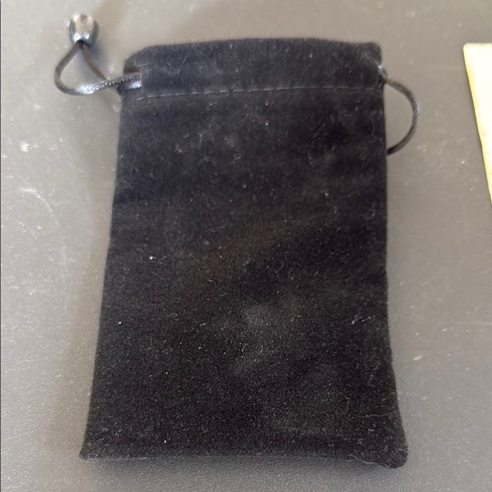 Black Toiletry Bag with Drawstring Closure
